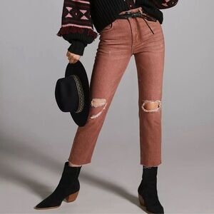 Anthropologie Pilcro Vintage Wash Straight Leg Jeans Size 26